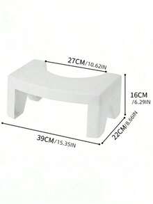 1个多功能浴室马桶凳增高器，有象牙色、蓝色和灰色可选。防滑设计，适用于办公室、卫生间，可用作脚踏凳、浴室防滑辅助踏凳，坚固耐用，可拆卸，方便收纳，适合成人、老人、孕妇和儿童使用，可移动设计，塑料便携式蹲凳，防滑蹲垫。