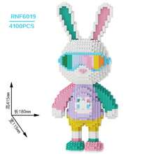 4100PCS Rabbit Series Building Block Toys, Candy Rabbit, Social Rabbit, Glasses Rabbit Building Block Toy Ornaments, 3d Stereoscopic Puzzle Toy Decorative Ornaments, Perfect Easter, Christmas, Halloween, Valentine's Day And Birthday Gifts - Multicolor - View 14