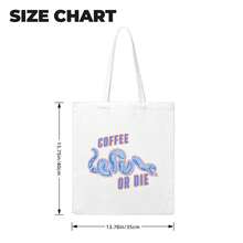 1pc Black Rifle Coffee Printed Tote Bag, Women's Casual Handbag For Work, Beach, Shopping, Machine Washable Polyester - trắng - Xem 5