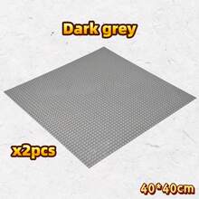 1pc 50X50 Building Brick Base Plate, Fits All Major Brand Construction Modules, 15.7X15.7 Inches, Holiday/Birthday/Christmas Gift - Multicolor - View 24