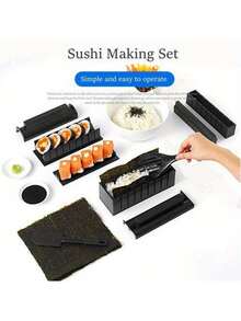 10件套寿司模具饭团模具厨房用品寿司工具套装DIY