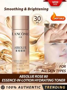 Lancôme Lancome [Mini] Rose Water Essence 30ml / Contains 80% Rose Water, Smooth Texture, Enhances Skin Radiance And Suppleness / Use For 1 Week, Skin Feels Soothed, Smooth And Refreshed. This Hydrating Toner Has A Lightweight Texture That Transforms From Silky To Refreshing, Absorbs Quickly Without Oiliness Or Stickiness. [Random Packaging (2 Styles)] - Absolue 30ml - 查看 1