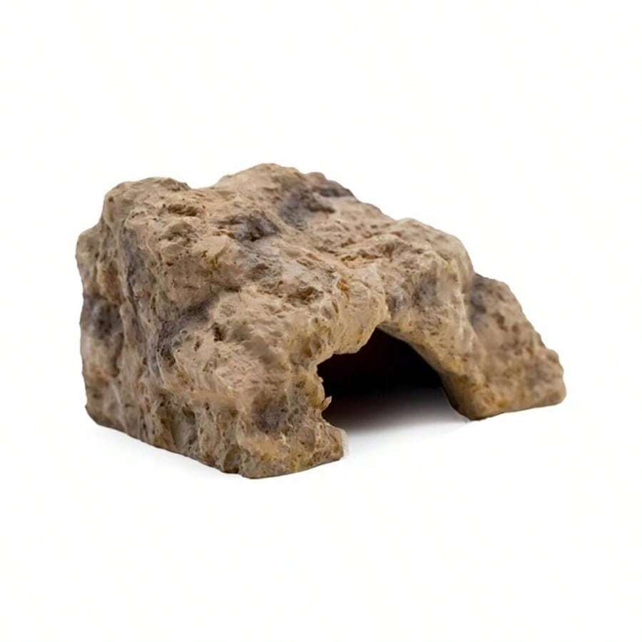 Reptile Hide, Terrarium Habitat Decor Leopard Gecko, Bearded, Ball Python, Snake, Tortoise Resin, Medium - Resin + Medium - View 1