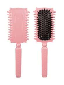 This Curly Hair Styling Wet Brush Features Soft Bristles That Effectively Detangle Curly Hair And Reduce Pulling, Helping To Keep Curls In Place. The Round Brush Design Makes It Suitable For Both Men And Women.