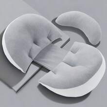 1pc Ergonomic Pregnancy Side Sleeper Pillow - Provides Full Body Support For Back, Abdomen, Hips And Waist - Adjustable Maternity Pillow, Comfortable Fit