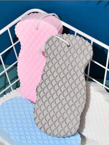 1pc Painless Exfoliating Sponge For Body Scrub, Grey