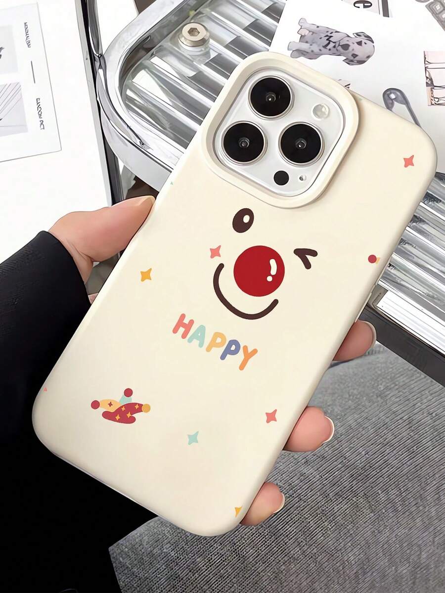 1个极简笑脸图案液态硅胶防震防指纹手机壳,兼容 16/16Pro/16Plus/15/15ProMax/15Pro/11/12/13/14ProMax/11Pro/11ProMax/12Pro/12ProMax/13Pro/13ProMax/14Pro/14ProMax,软壳,优雅 - 彩色 - 查看 1