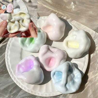 1包（1/2/6个）超好玩减压软糯米捏捏乐，DIY造型糯米捏捏乐，缓解压力，糯米捏捏乐，手工糯米捏捏乐，可爱捏捏乐，新款麻糬捏捏乐减压手工球，DIY可塑性慢回弹抗压玩具