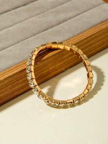 imoli 1pc Minimalist Chic Metal Elastic Claw Chain Bracelet, Elegant Versatile Jewelry Set For Women, Suitable For Daily Wear, Dates, Parties, Gifts - Multicolor - View 13
