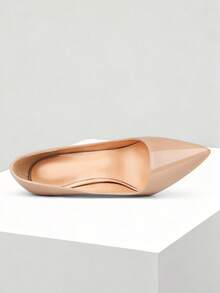 Ziheels Elegant 12cm/4.72" Stiletto High Heels For Women Patent Leather Pumps Heels Sexy Pointy Formal Dress Shoes - Patent-2024Nude - 查看 4