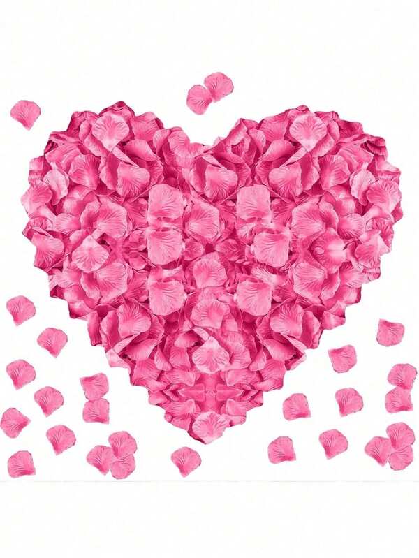 1000/5000/10000pcs Rose Petals, Artificial Rose Petals, Fake Roses, Suitable For Valentine's Day, Birthday, Romantic Night, Wedding Decoration, Anniversary Flower Decor, Red, Burgundy, Rose Red, Beige