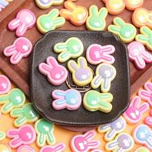 10pcs Colorful UV Cross Hole Rabbit Head Acrylic Beads For DIY Jewelry Making, Necklaces, Bracelets, Earrings, Handicraft Accessories - 10Pcs - 查看 4
