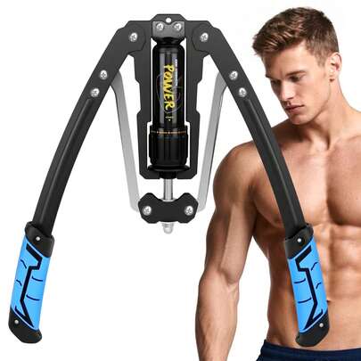 Huini Adjustable Hydraulic Resistance 10-200kg, Chest Exerciser For Men, Fitness Chest Expander, Arm Exercise Equipment, Arm Strengthener, Chest Workout, Bicep Shoulder Exercise