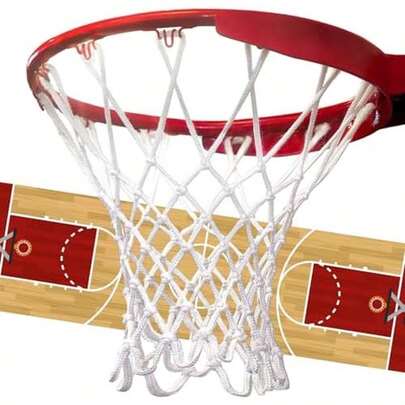 Basketball Net (6.9 Oz), Professional 12 Loops Basketball Net Replacement, Heavy Duty Basketball Hoop Net Outdoor, Premium Basketball Nets For All Weather Anti Whip, Fits All Standard Rims