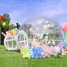 Inflatable Transparent Bubble House For Kids & Adults, Rental Grade Great Large Backyard Outdoor Tent(Heavy Duty Full TPU), 680W Blower And 600W Air Pump, Party & Camping Activities, 16 X 10 X 7.5 Ft - 白色 - 查看 2