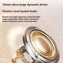 Husă de transport pentru animale de companie Lenovo Xiaoxin, căști wireless Bluetooth 5.4, driver dinamic extra-mare de 13 mm, durată lungă de viață a bateriei, încărcare rapidă, potrivire confortabilă pentru sincronizarea audio-video în jocuri - Albastru - Vizualizare 3