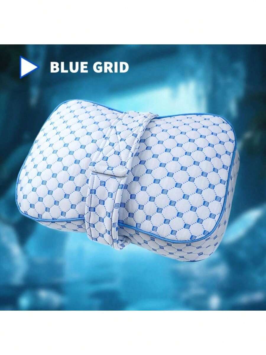 Pregnancy Leg Pillow With Strap For Side Sleeping Knee Support Pillow With Memory Foam & PP Cotton Anti-Injury Foot Pad Pillow Leg Separator Pillow Christmas And New Year Gifts (For Women) - Dusty Blue - View 1