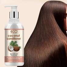 Coconut Hair Conditioner - Sulfate-Free, Paraben-Free, Infused With Jojoba Oil, Deeply Nourishing, Caring For Scalp And Hair