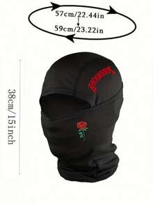 1/2/3/5pcs BackWOODS Balaclava Hat - Windproof, Dustproof, Breathable Face Mask With Letter Design - Fully Covered Neck Cover, Suitable For Cycling, Running, Skiing - , Black/White/Blue - Perfect For Cold Weather And Pollution Protection, Outdoor Sports Accessories, Sports Design, Structure, Neck Warmth, Outdoor Enthusiasts.