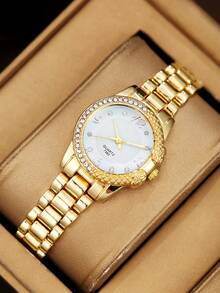 Relógio feminino moderno, versátil, elegante e charmoso (1 unidade), disponível em várias cores, ideal para presentear sua irmã, perfeito para uso diário, essencial para o Halloween, Natal ou aniversário. - Multicolorido - Ver 8