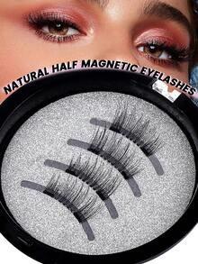 MAANGE Bộ 2/1 cặp mi giả từ tính nửa dải, không cần keo, mi giả ngắn từ tính, tạo vẻ tự nhiên, mi giả mắt mèo nửa dải tiện dụng, có thể tái sử dụng, phù hợp cho nối mi, phù hợp cho mắt mí sụp, quà tặng cho các blogger làm đẹp, mi giả, lông mi, dụng cụ trang điểm, đồ dùng cần thiết cho người mới bắt đầu, quà tặng ngày lễ - Nửa mắt chéo - Xem 13