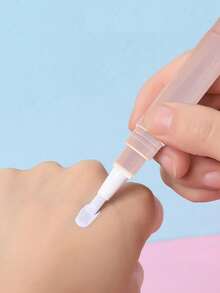 5ml 粉色可補充式旋轉筆塗抹器－空指甲油筆附刷頭；唇彩管與睫毛生長精華塗抹器；防漏精準汽車補漆筆；便攜可補充設計，適合女性與美容愛好者 - 彩色 - 查看 3