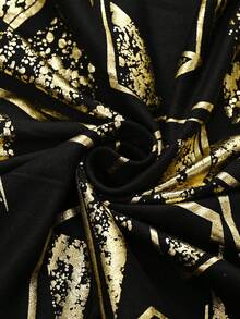 غطاء كرسي ذو ظهر منخفض من الحرير الحليبي والرسم الهندسي، تصميم كلاسيكي بسيط، قابل للإزالة والغسيل، مناسب للفنادق والمطاعم والمكاتب والبارات