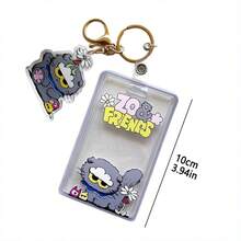 Kpop Cartoon Shaped Transparent Card Cover, Backpack Pendant, Bag Accessories, ID Card Game Card Protective Cover, Acrylic Material - Multicolor - View 6