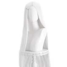 Peluca de Cosplay larga y recta de 40 pulgadas, pelucas de pelo sintético resistentes al calor con separación Central, Rubio, rosa, rojo y morado ZPFE - K002-01 - Ver 4
