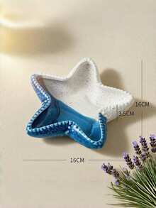 1 Khay trang sức bằng gốm sứ trang trí, hình vỏ sò và sao biển, đĩa đựng đồ trang sức nhỏ, giá đựng nhẫn và bông tai bằng gốm sứ, đĩa trang trí chủ đề đại dương, thích hợp để đựng nhẫn, bông tai, dây chuyền, vòng tay, đồng hồ, chìa khóa, trang trí phòng tắm, phòng ngủ, văn phòng và nhà cửa. - Nhiều màu - Xem 4