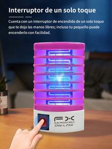 2 piezas Lampara Mata Mosquitos Repelente Eléctrico Elimina Mosquito Insectos Moscas, Lampara Para Matar Mosquitos E Insectos,Raqueta mata mosquitos con luz UV, lámpara portátil mata insectos para el hogar, exterior, coche, camping, viajes, hotel - Repelente de plagas. - Multicolor (2 piezas) - Ver 8