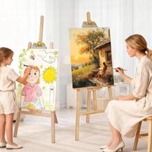 Wooden Easel Stand Sign And Painting - Adjustable Artist Easel Adults - Home Wedding Display, Art Easel With Canvas Holder Studio, Classroom - 裝飾藝術 - 查看 9