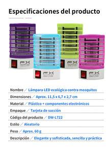 4 piezas Lámpara Portátil Automática para Matar Mosquitos con Atracción UV, Matamoscas en Tiempo Real, Funcionamiento a Bajo Voltaje para Hogar, Oficina, Viajes,Dispositivo Compacto Repelente de Insectos (110 Enchufe)Lampara para matar mosquitos E Insectos , LAMPARA EFECTIVA PARA MOSQUITOS , SE CONECTA DIRECTO A LA LUZ. - Multicolor (4 piezas) - Ver 11