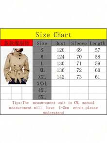 European And American Autumn And Winter New Women's Clothing Temperament Commuting Stand-Up Collar Double-Breasted Waist Tie Windbreaker Jacket - màu đen - Xem 5