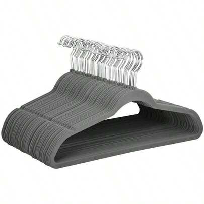 NonSlip Velvet Hangers 20 Pack Suit Clothes Hook Swivel 360Ultra Hangers Space Saving For Coats Shirt Dress Tie Pants And Closet Organizer Grey