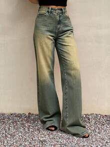 Livesso Women's Retro Loose Fit Denim Jeans,Baggy Jeans - Medium Wash - View 4