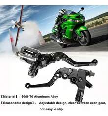 Palancas De Embrague Y Freno Universales 22mm Bomba De Freno - Negro - Ver 6