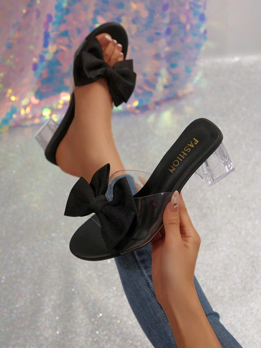 Giày sandal cao gót đế dày cho nữ, họa tiết bướm và hoa, giày công chúa thời trang cho đám cưới.