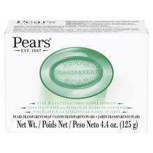 Pears Pure And Gentle Bar Soap - Green, Hand And Body Soap With Glycerin And Lemon Flower Extract, Gentle Body Soap Bar, 4.4 Oz - màu xanh lá - Xem 1