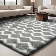 Sour Lemon Alfombra - Gris-blanco ondulado - Ver 8