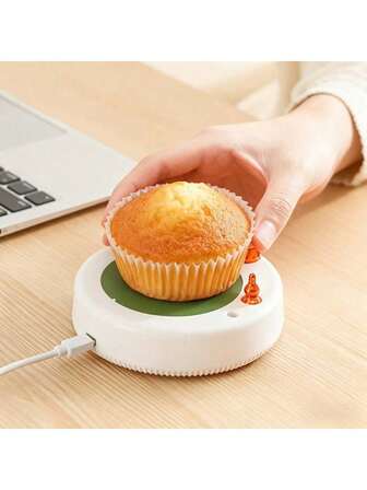Calentador de taza magnético con calentamiento alimentado por USB, control de temperatura constante a 55°C, agitación magnética automática, diseño compacto, adecuado para café y té