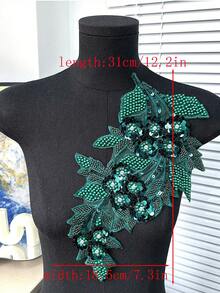 20 piezas/paquete, colores surtidos, nuevos parches de aplicación de cristal de strass bordados en 3D, adecuados para decoración de ropa, reparación, accesorios de vestidos de novia DIY, manualidades de bordado y costura - Multicolor - Ver 11