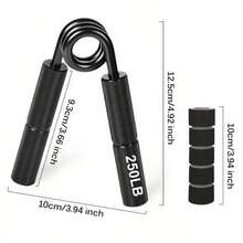 Dụng cụ tăng cường sức mạnh tay bằng kim loại, chịu tải 50lbs-300lbs, cải thiện sức mạnh ngón tay, luyện tập sức mạnh cầm nắm, tăng cường sức mạnh cơ bắp, dụng cụ tập luyện cánh tay, thiết bị phục hồi chức năng cổ tay. - Nhiều màu - Xem 8
