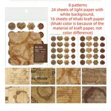 40Pcs Mini Envelopes +2Sheets Seal Stickers Vintage Town Mail Material Envelope Paper Decorative Supplies Scrapbooking,Perfect For DIY Scrapbooking, Artistic Journaling, And Creative Decorations On Bottles & Suitcases,Used For Gifts, Greeting Cards And Blessings, Holiday Thank-You Cards, Small Cards, Letters And Letters, Handwritten Message Cards,School Supplies,Back To School - Multicolor - View 13