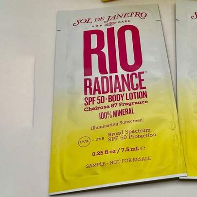  Sol De Janeiro Rio Radiance SPF 50 Mineral Body Lotion Sunscreen 7.5ml