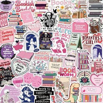 Bookish Stickers Laptop Scrapbook Luggage Refrigerator Cartoon Decoration Diy Doodle Stickers