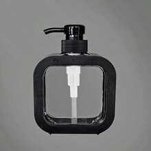 1 Peça Frasco Transparente Recarregável para Gel de Banho, Líquido de Lavar Louça, Shampoo, Loção, Etc.