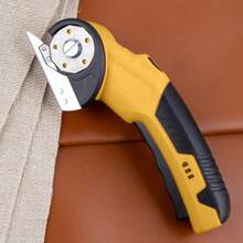 Cordless Electric Scissors Cardboard Cutter USB Rechargeable Electric Fabric Scissors Cutter For Leather Carboard Carpet Cloth - Màu vàng - Xem 4