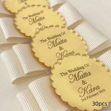 Acrylic Mirror Baby Shower Tags, Baby Shower Favor Tags, Gift Tag,Bridal Shower Favors Tag,Engagement Favors Tag,Birthday Celebration, Eid Decorations, Baptism Favor Tag,Birthday Celebration Tag - Gold - View 15