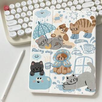 适用于三星 Galaxy A7 Lite Tab A8 S7+/S8+/S7FE S9FE+ S8/S9/S10ULTRA S9ULTRA S10plus 12.4英寸 A9+ S10 FE+ S8ULTRA Tab S6 Lite2024 的卡通可爱平板电脑保护套